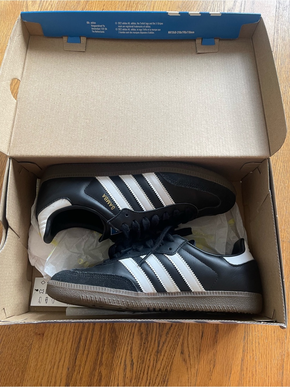 adidas Black and White Samba Sneakers
